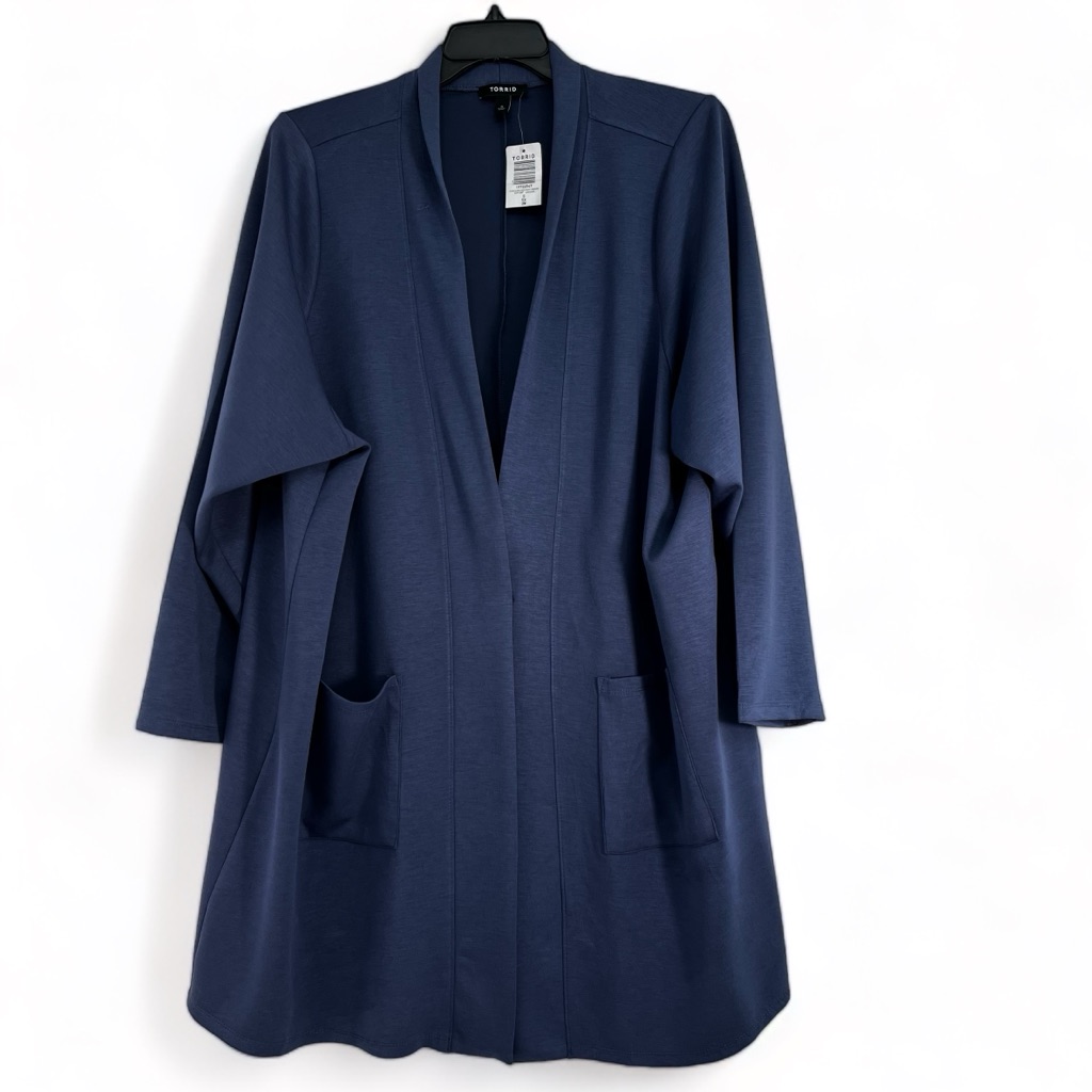 Torrid Women's Super Soft Long Sleeve Open Front Sweater Duster Cardigan